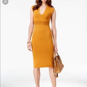 MIchael Kors V-neck cap sleeve dress